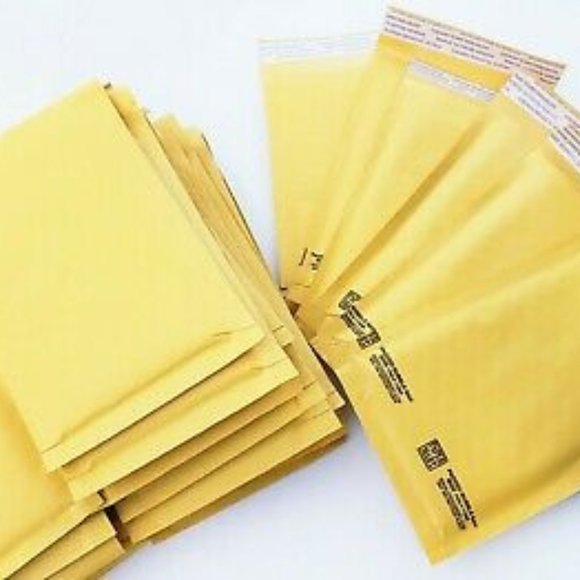 Pack of 50 Wholesale Kraft Bubble Mailers Padded Enevlopes 5" X 10" #00 - Picture 1 of 4